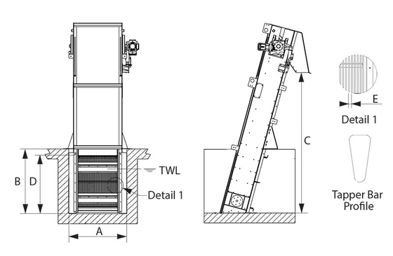 Mechanical Automatic Manual Bar Perforated Plate Fine Screen