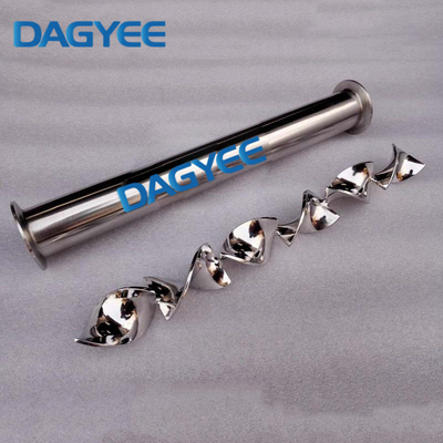 Epoxy-Coated Flanged Ends Clear Static Mixer