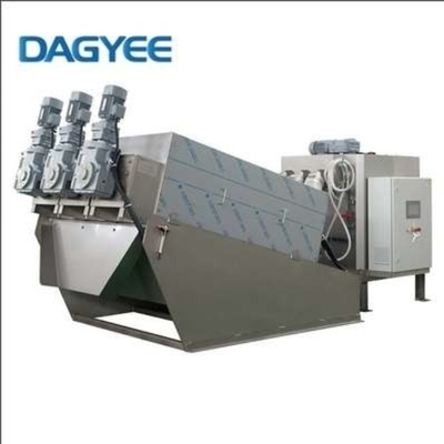 Energy Saving Spiral Dewatering Machine 95 Water Recovery Polypropylene Dynamic Rings 1.5 kW Power