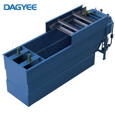 High Hydraulic Load DAF Water Treatment System With Skimmer Dissolved Air Flotation Tech Air Water Generator