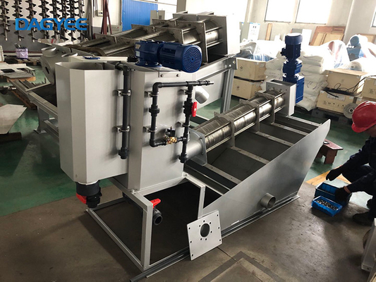 Stainless Steel Automatic 150kg/H Multi Disc Screw Press Sludge Dewatering