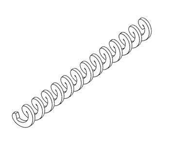 304 SS Helicoid Flighting Horizontal Liquid Shaftless Screw Conveyor