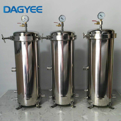 Industrial PP String Wound Cartridge Filter Housing With Clamp