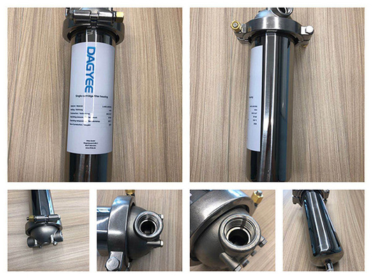 Multi 304 316 Bag Cartridge Basket Filter Vessels Doe Sanitary SS Filter Housings