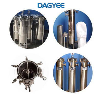 40 Inch 12 Bag Frp Stainless Steel Cartridge Filter Housing High Flow Pressure