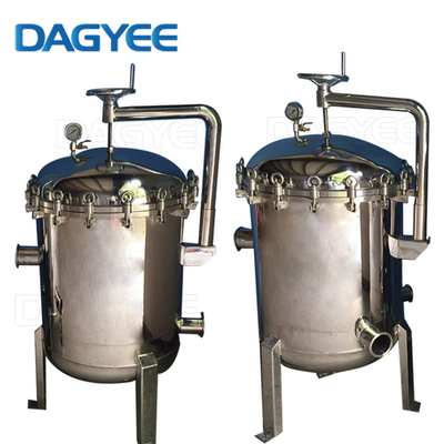 High Precision 130m3/h Stainless Steel Bag Filter Housing