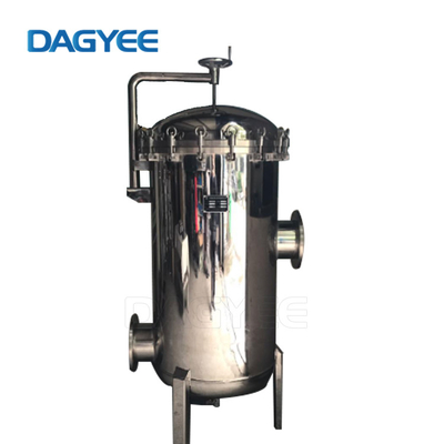 Sanitary SS Stainless Steel 304 10 20 30 40 Inch Liquid Multi Bag Water Cartridge Filter Housings