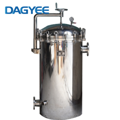 DYG-1-1S Small And Accurate 18m3 /H Single Bag Filter Housings