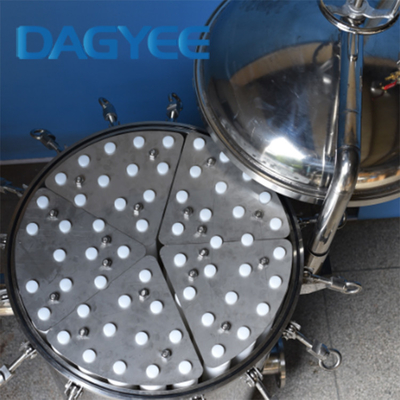 DYG-1-1S Small And Accurate 18m3 /H Single Bag Filter Housings