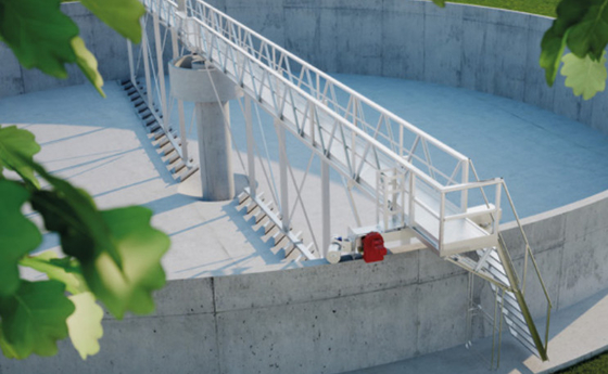 Center Drive Sludge Scraper System