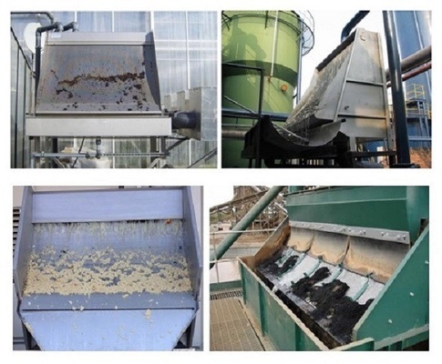Stainless Steel 304 316 Rotary Soil Screener Vibrating Liquid Fuge Wedge Wire Sieve