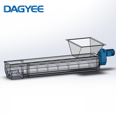 U Shape Customized Multiple Live Bottom Feeders Shaftless Screw Conveyor
