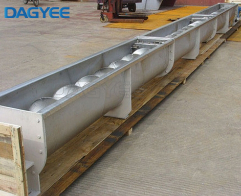 U Shape Customized Multiple Live Bottom Feeders Shaftless Screw Conveyor