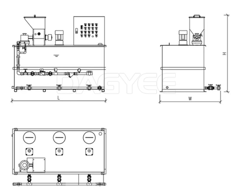 Polymer Emulsion Flooding Flocculant Makeup System Station Feeder Pam Preparation Unit