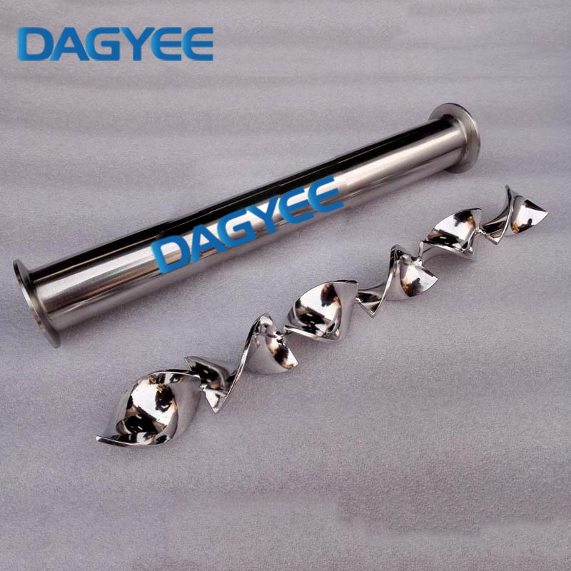 Epoxy-Coated Flanged Ends Clear Static Mixer