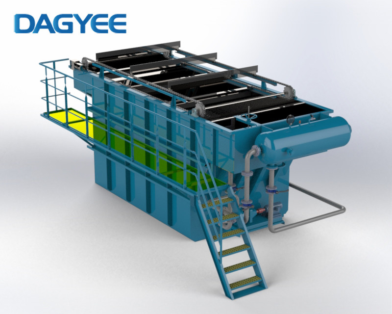 Effective Fine-Solid Separation Dissolved Air Flotation Wastewater Treatment Process System