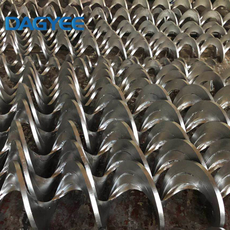 304 Endless Helicoid Continuous Spiral Auger Shaftless Screw Flights Conveyor Parts