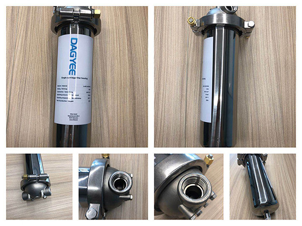 Multi 304 316 Bag Cartridge Basket Filter Vessels Doe Sanitary SS Filter Housings