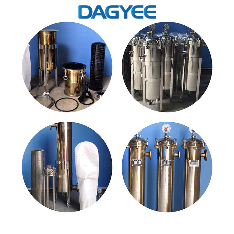 BSP Female 0.1um Stainless Steel Bag Filter Housing