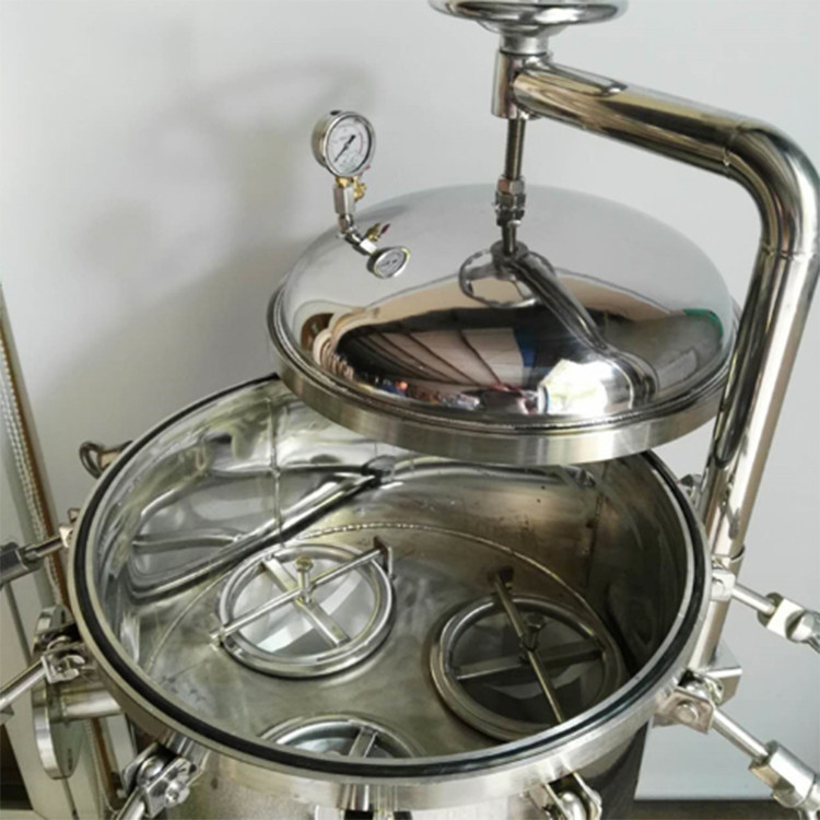 Sanitary 304 316L SS Trolley Stainless Steel Bag Filter Housing