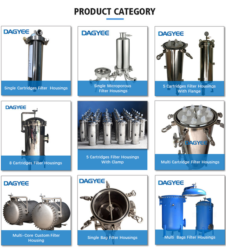 Water Treatment Multi 40 Inch Cartridge Filter Housing Ss316