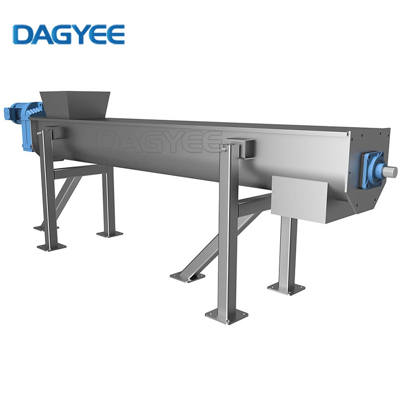 Multiple Live Bottom U Shape OEM Animal Feeds Automatic Shaftless Screw Conveyor